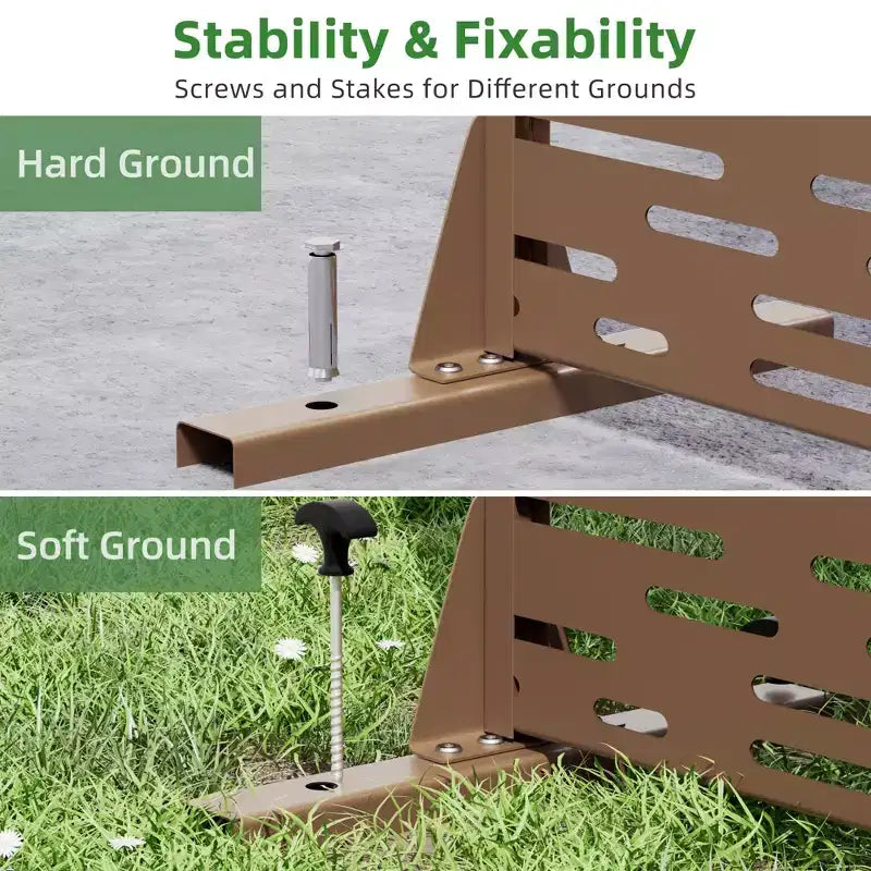 Jardinière en Métal Noir Dovelina 72 H47W avec Treillis pour Terrasse