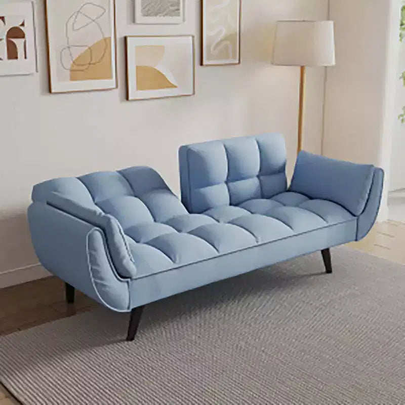 Canapé de salon, canapé de 57 po avec deux accoudoirs, coussin de dossier touffeté, canapé confortable pour appartement, chambre à coucher, petit espace