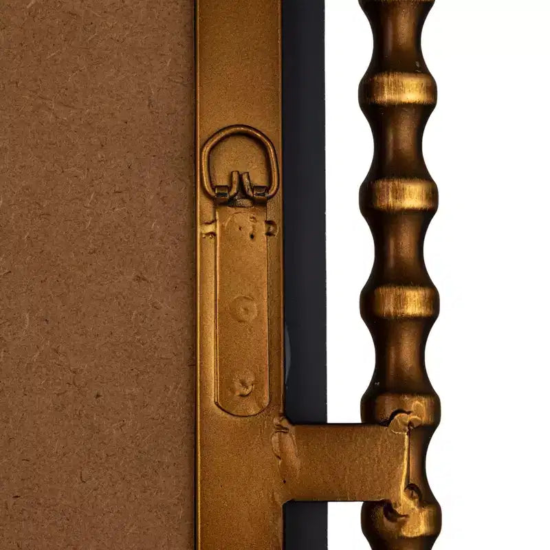 Miroir Mural Haut avec Cadre en Métal Moulé