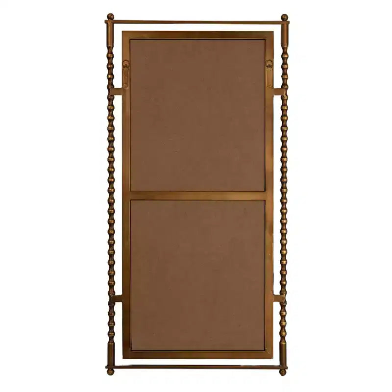 Miroir Mural Haut avec Cadre en Métal Moulé