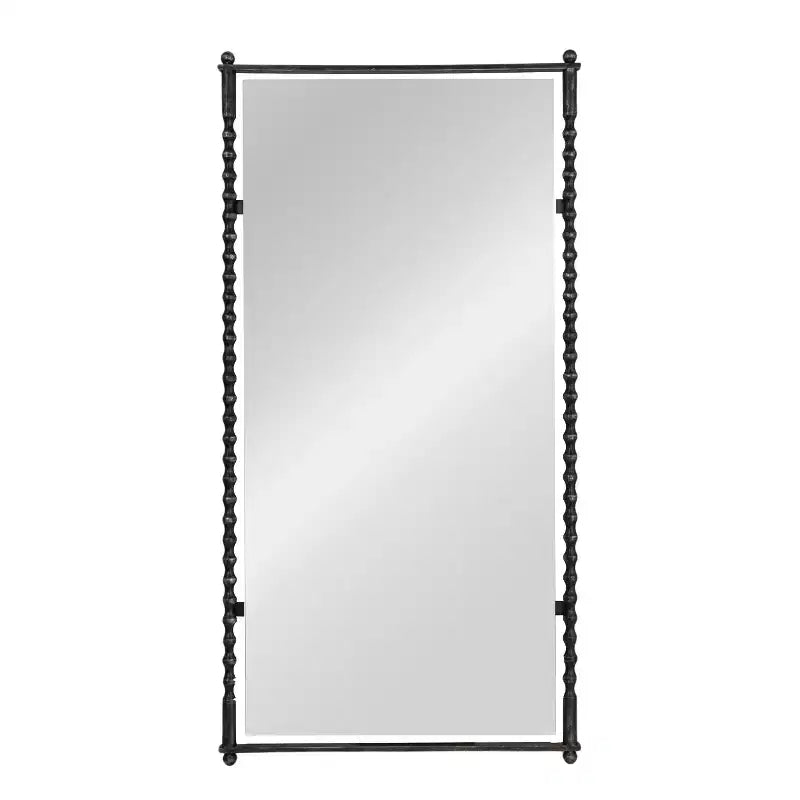 Miroir Mural Haut avec Cadre en Métal Moulé