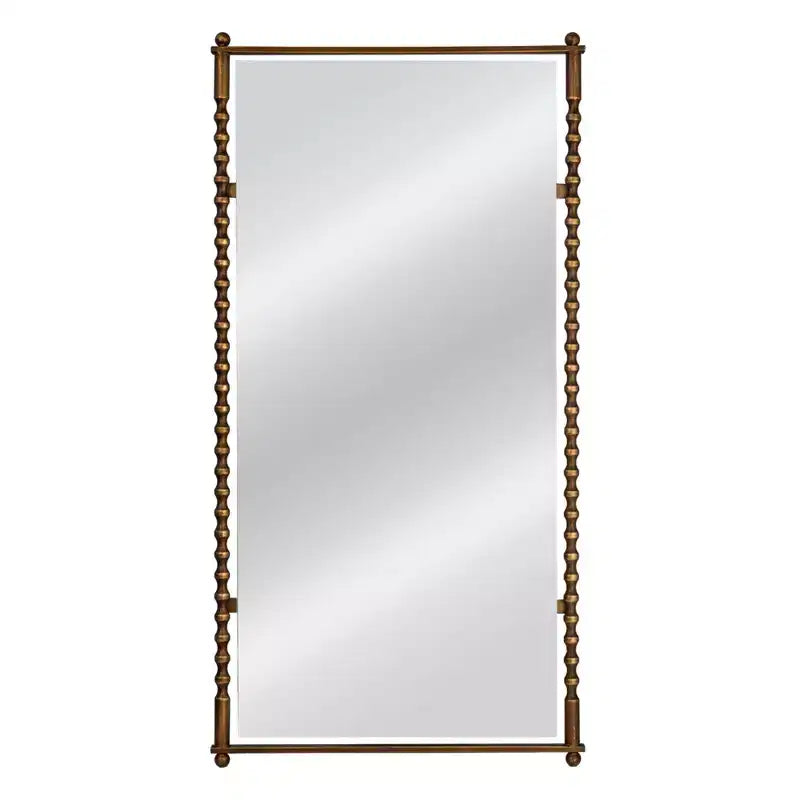 Miroir Mural Haut avec Cadre en Métal Moulé