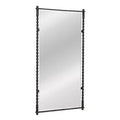 Miroir Mural Haut avec Cadre en Métal Moulé