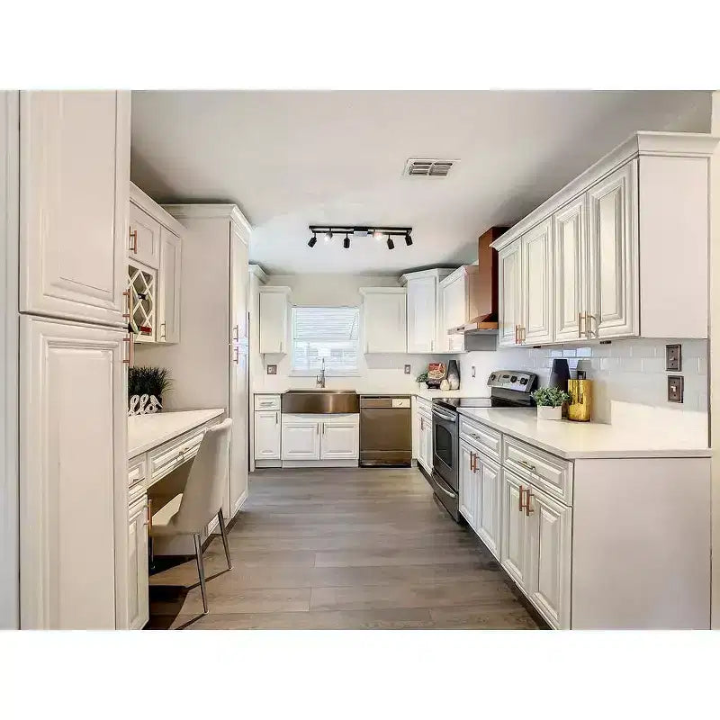 Meuble bas de cuisine 2 tiroirs de 36 po L x 34,5 po H x 24 po P, fermeture douce, cadre en contreplaqué – Prêt à assembler
