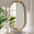 Baxton Studio Pacino Antique Goldleaf Accent Wall Mirror