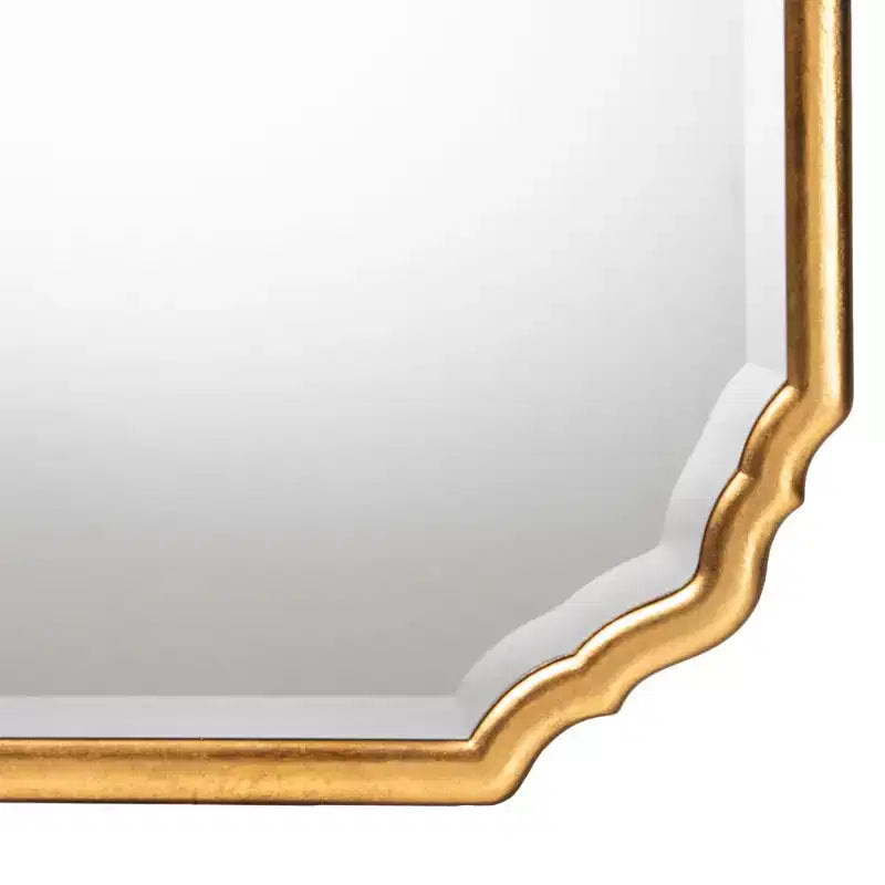 Miroir mural Pacino avec accent doré antique