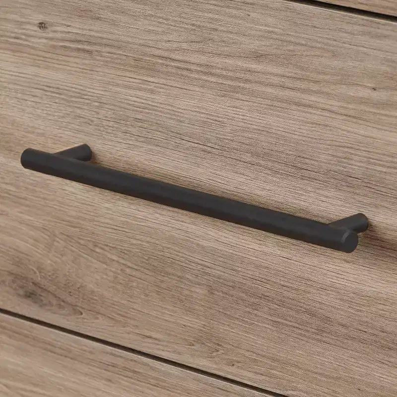 Commode horizontale en panneaux de particules de 7,5 po de hauteur avec 6 tiroirs au fini beige