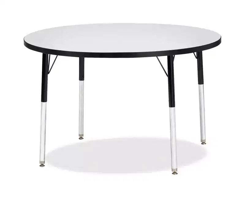 Berries Table ronde pour adultes, hauteur standard, couleur noire, 42 x 42 po
