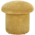 Dreid Round Top Ottoman - OTT1305 - Mustard - Safavieh