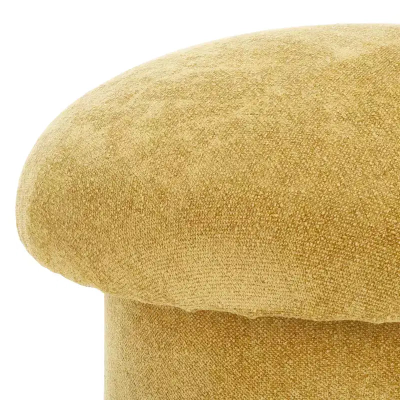 Pouf rond - Moutarde