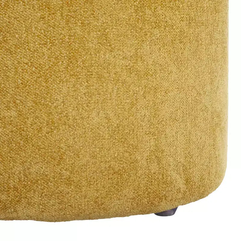 Pouf rond - Moutarde