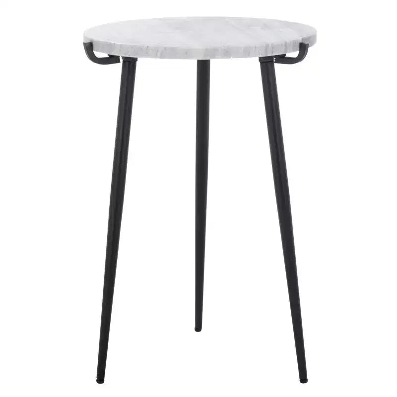 Table d'appoint Hesse en marbre - Gris/Noir