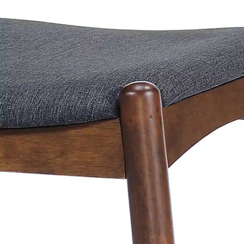 Chaises de salle à manger avec pieds évasés, structure en bois d'hévéa et assise rembourrée, chaises de cuisine modernes et confortables pour salon et appartement