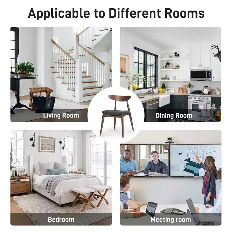 Chaises de salle à manger avec pieds évasés, structure en bois d'hévéa et assise rembourrée, chaises de cuisine modernes et confortables pour salon et appartement