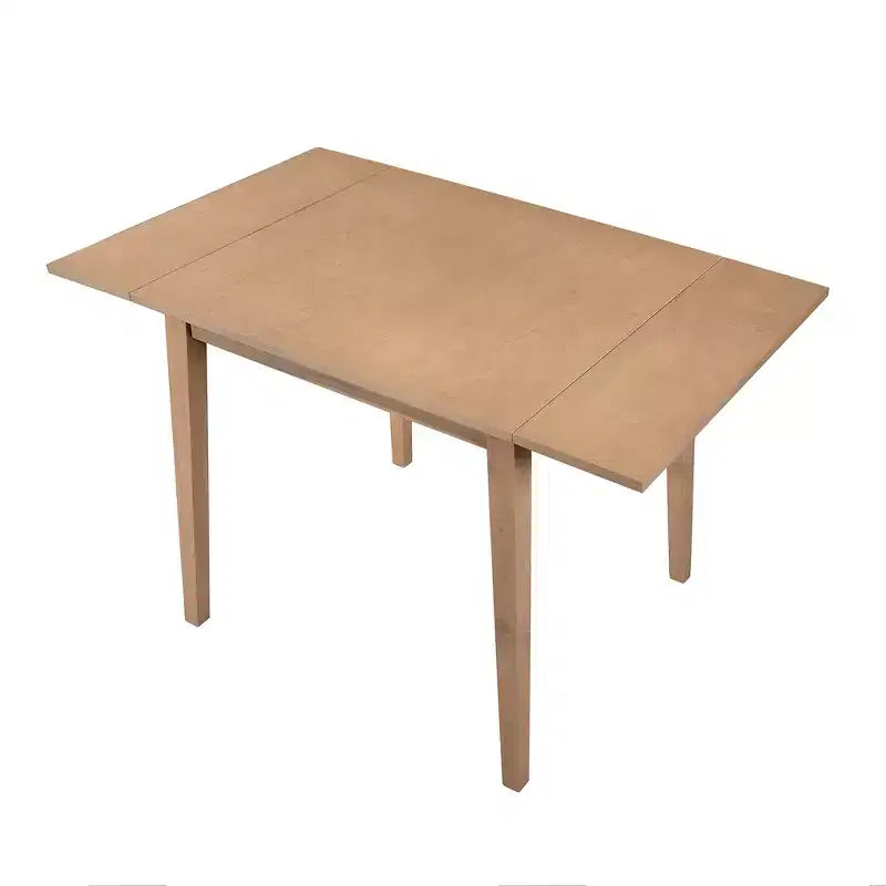 Ensemble de salle à manger 3 pièces extensible avec abattants et chaises rembourrées