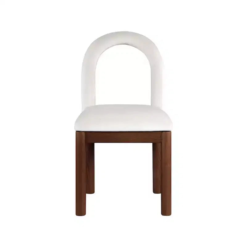 Chaise de salle à manger en velours Conrad