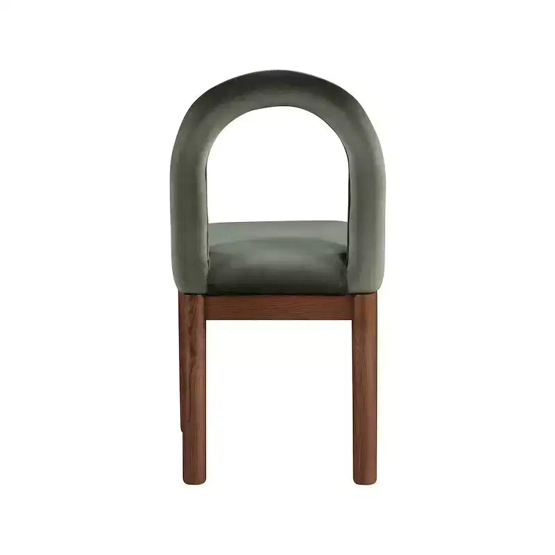 Chaise de salle à manger en velours Conrad