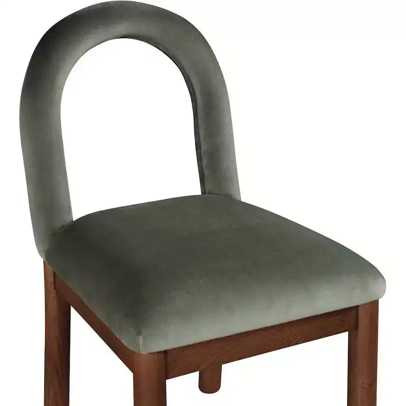 Chaise de salle à manger en velours Conrad