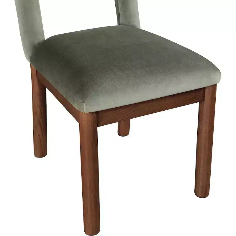 Chaise de salle à manger en velours Conrad