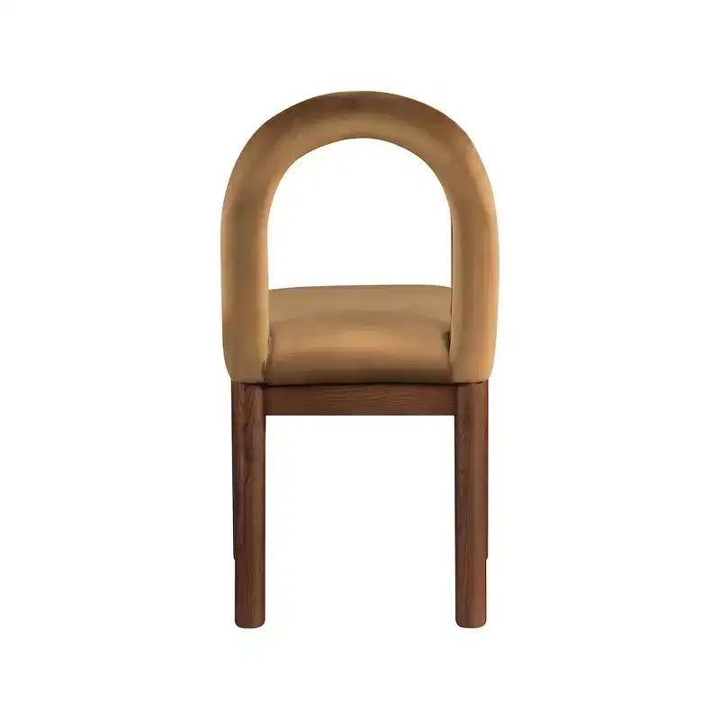 Chaise de salle à manger en velours Conrad