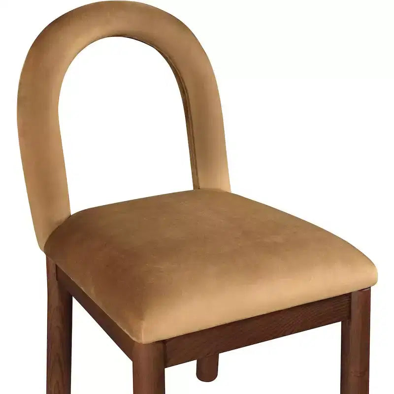 Chaise de salle à manger en velours Conrad