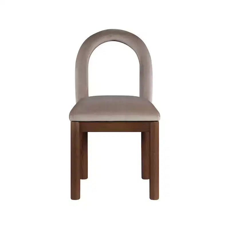Chaise de salle à manger en velours Conrad