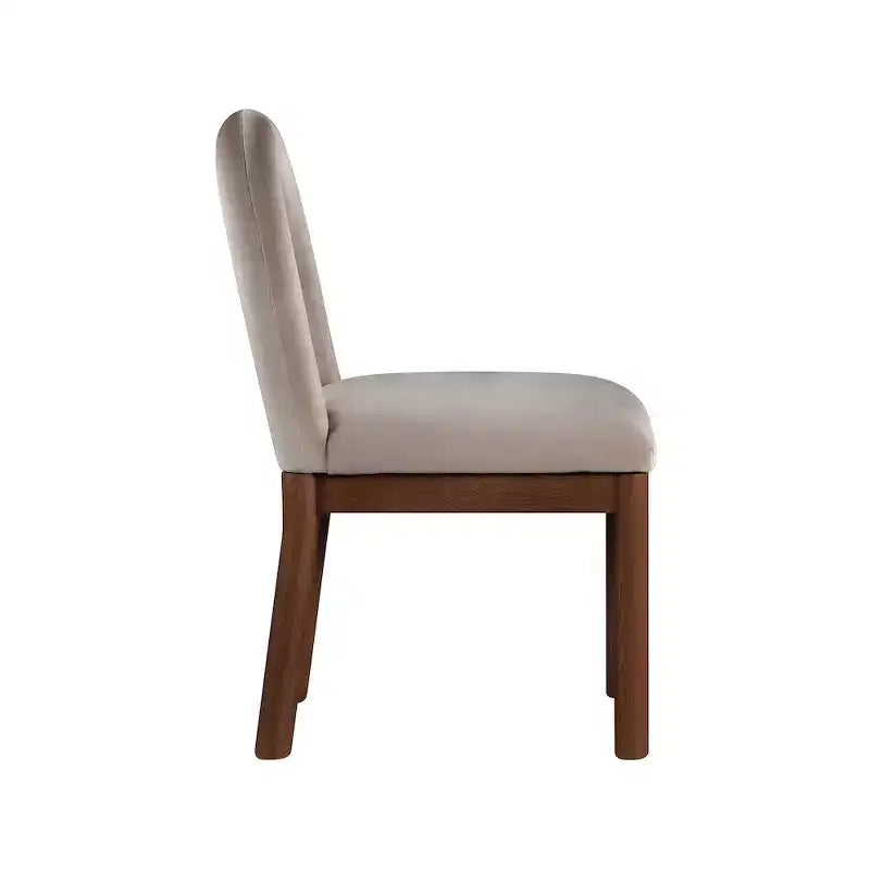 Chaise de salle à manger en velours Conrad