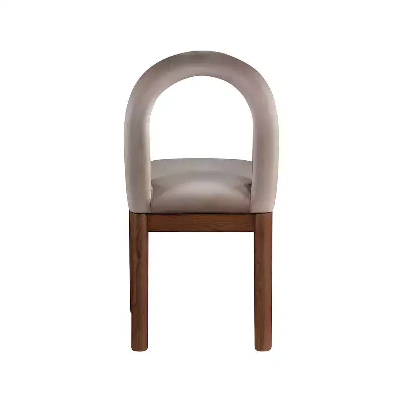 Chaise de salle à manger en velours Conrad