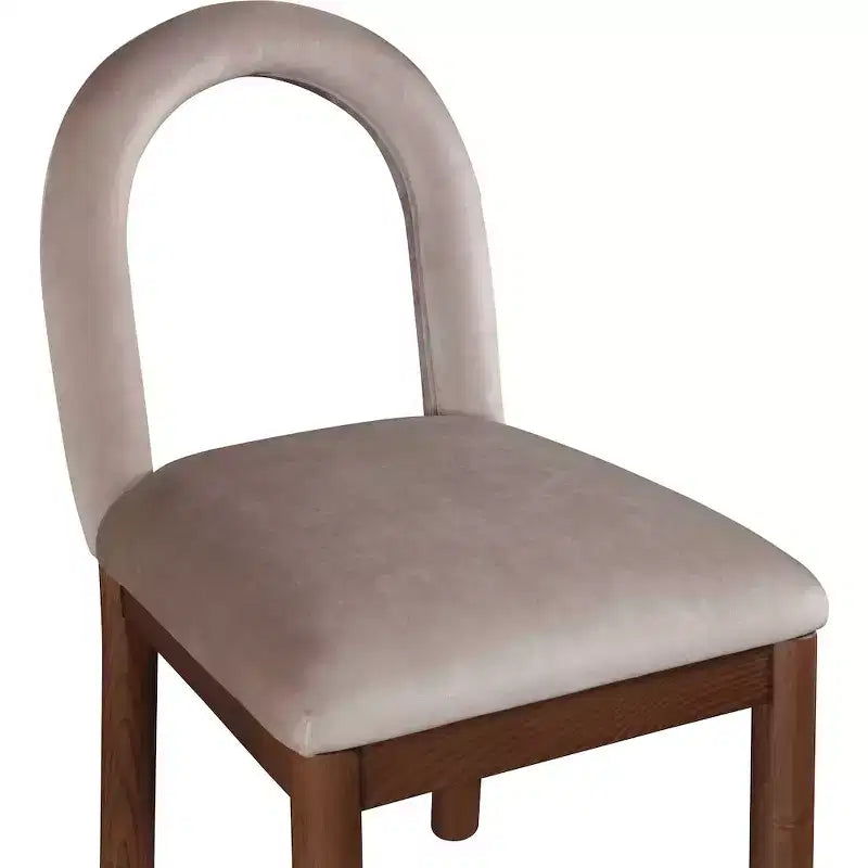 Chaise de salle à manger en velours Conrad