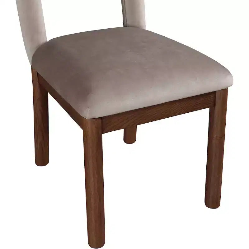 Chaise de salle à manger en velours Conrad