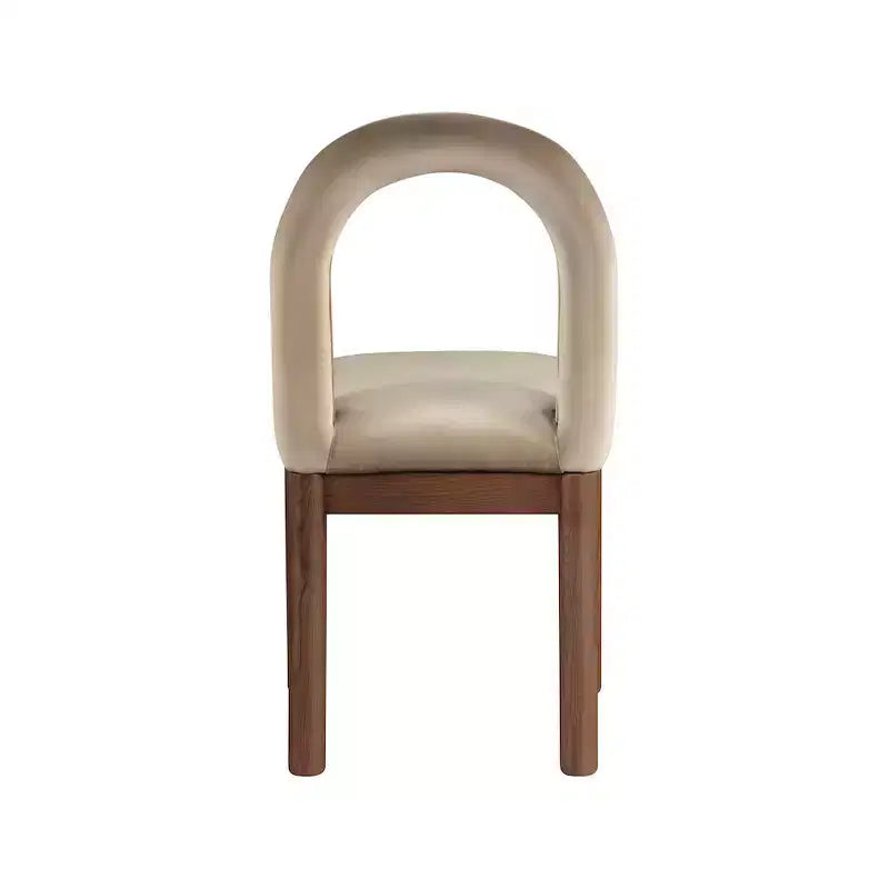 Chaise de salle à manger en velours Conrad