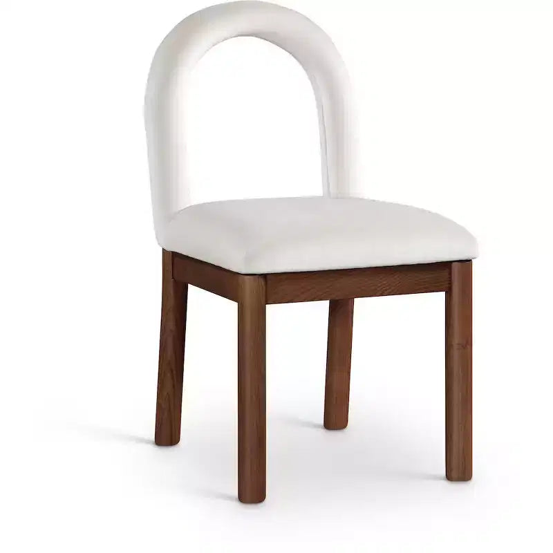 Chaise de salle à manger en velours Conrad