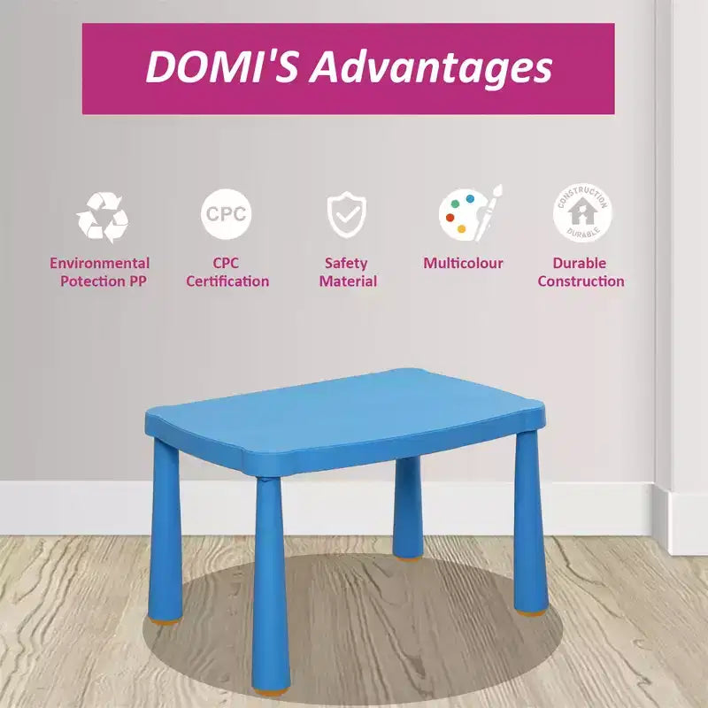 Table d'activités rectangulaire en plastique de haute qualité pour enfants, adaptée à l'école et à la maison
