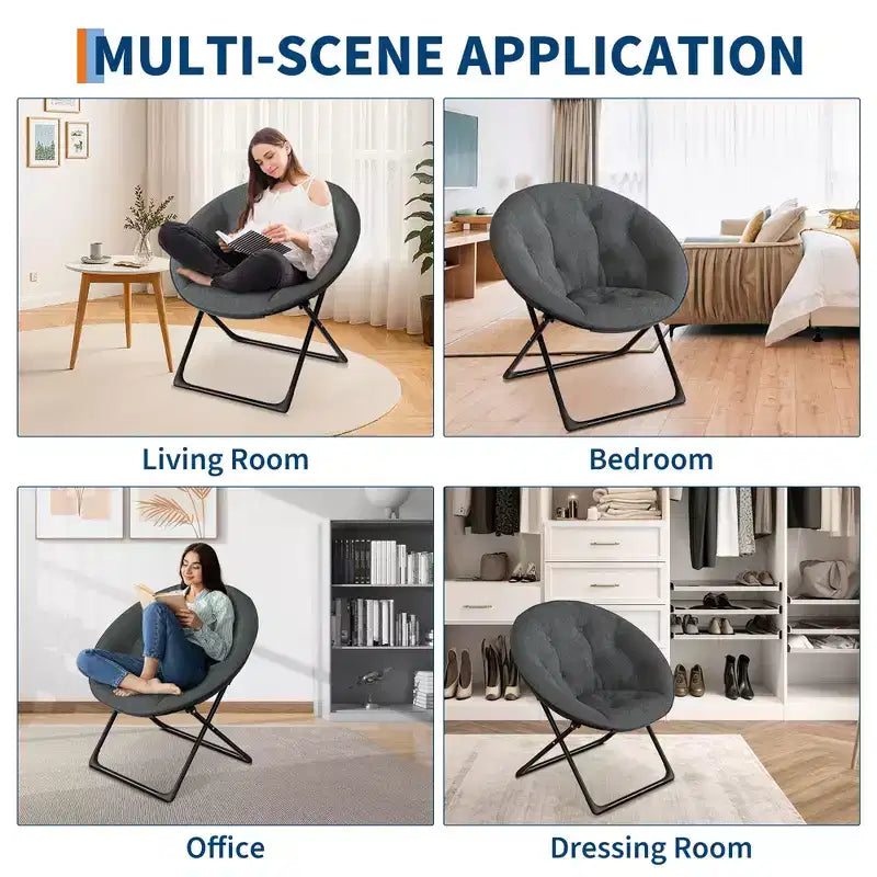 Chaise de salon en coton et fer forgé pour intérieur - Chaise d'intérieur, chaise de salon, chaise d'intérieur moderne