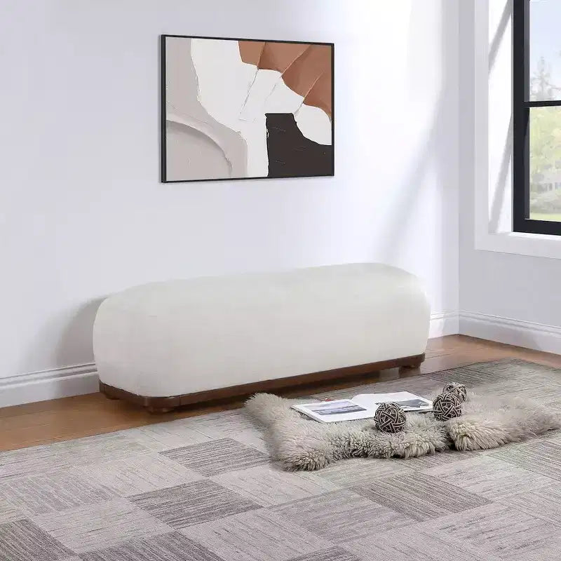 Banc Calum en tissu chenille