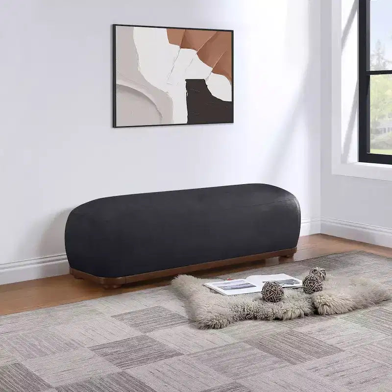 Banc Calum en tissu chenille