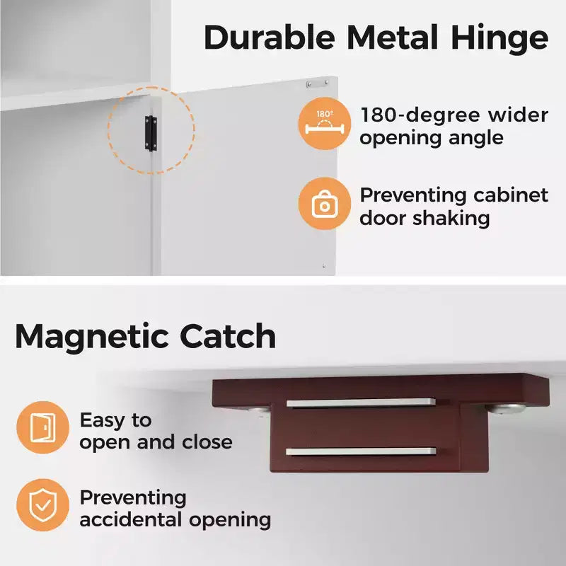 Table de chevet rustique avec station de recharge, table d'appoint avec étagère et rangement pour chambre ou bureau, blanche