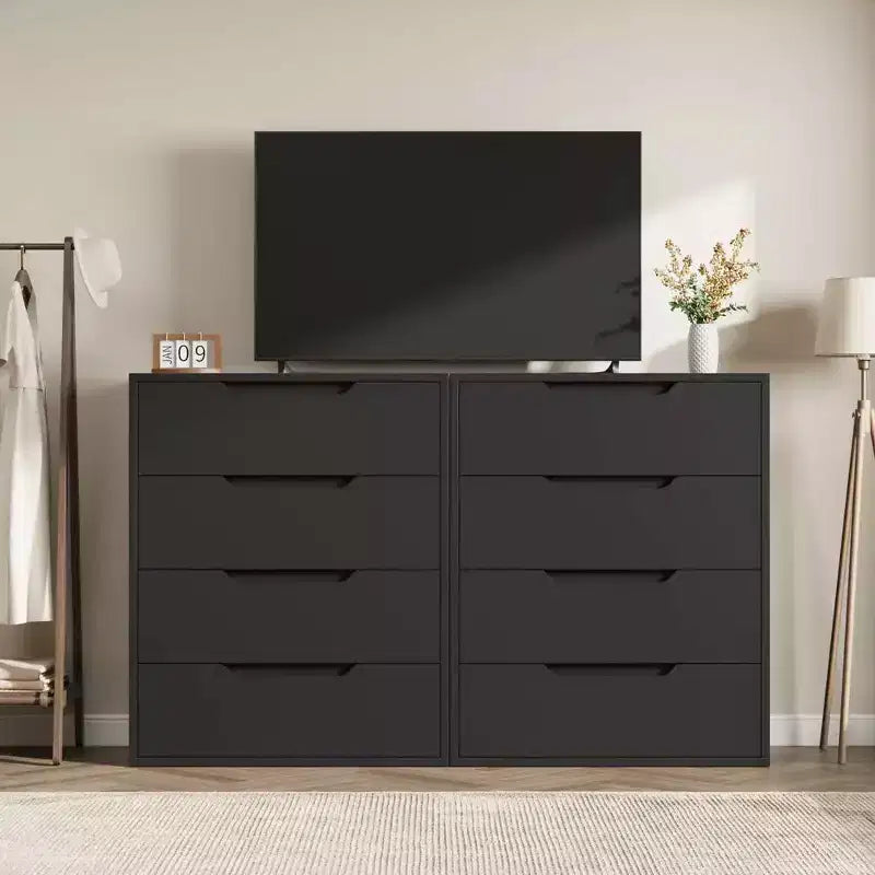 4 commodes de chambre, commode haute de 105 cm, meuble à tiroirs vertical indépendant avec rangement, commode de rangement en bois pour salon