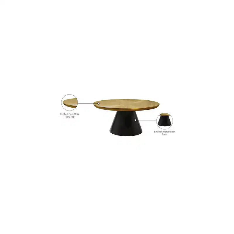 Table basse Martini Gold en fer