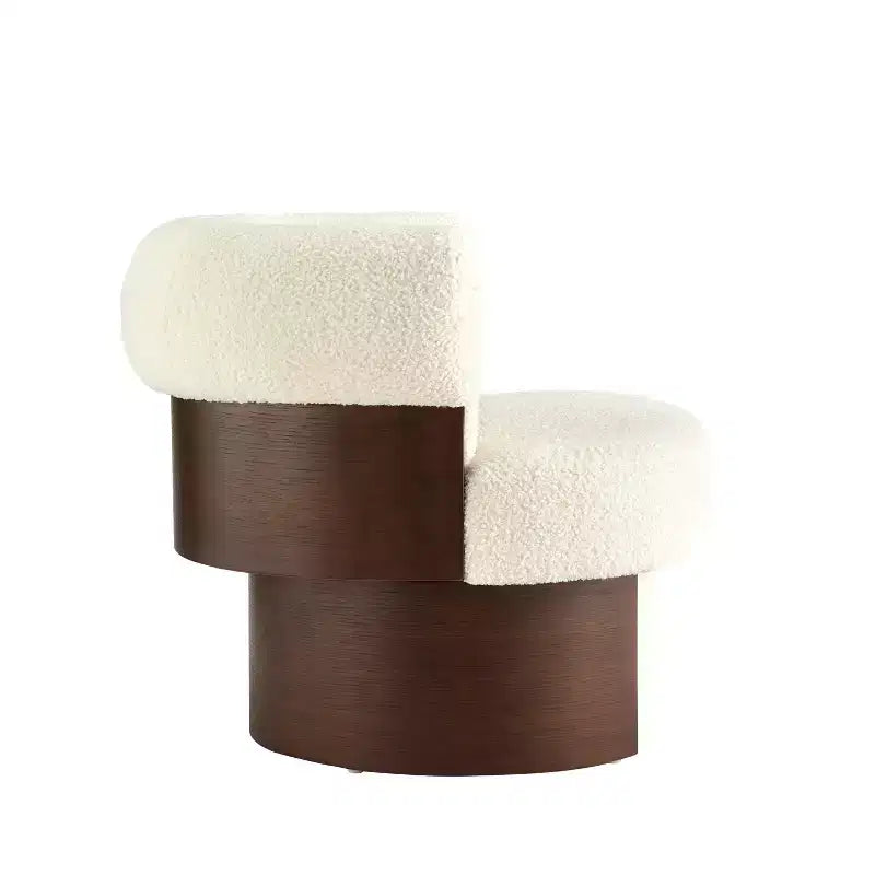 Fauteuil pivotant à 360°, fauteuil baril, fauteuil simple, fauteuil club rembourré, fauteuil de salon