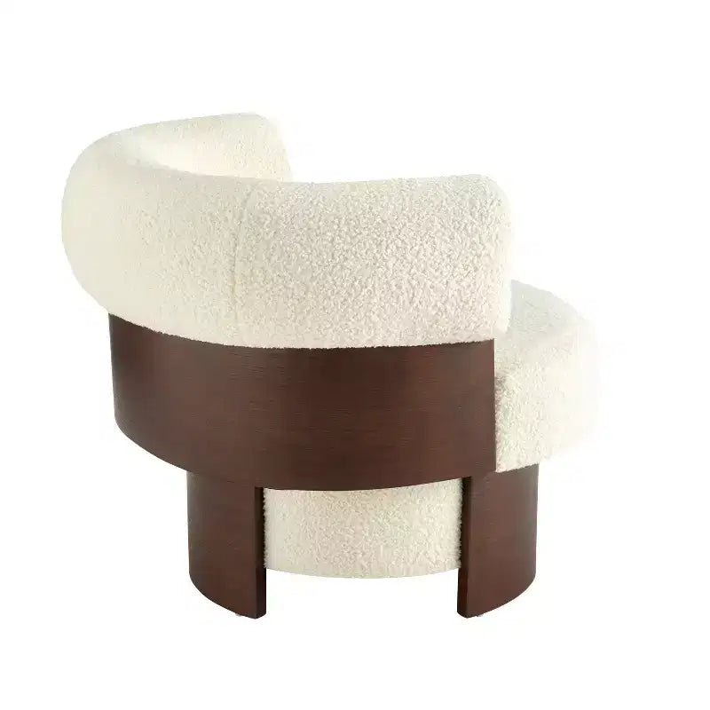 Fauteuil pivotant à 360°, fauteuil baril, fauteuil simple, fauteuil club rembourré, fauteuil de salon