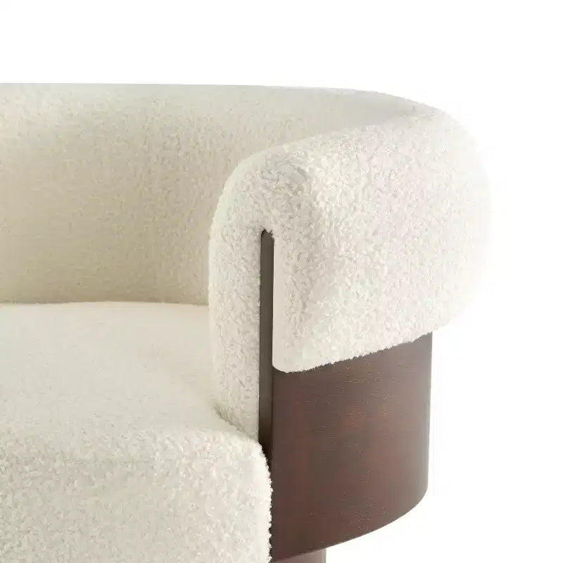 Fauteuil pivotant à 360°, fauteuil baril, fauteuil simple, fauteuil club rembourré, fauteuil de salon