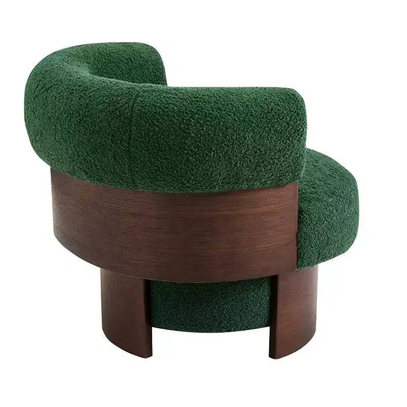 Fauteuil pivotant à 360°, fauteuil baril, fauteuil simple, fauteuil club rembourré, fauteuil de salon