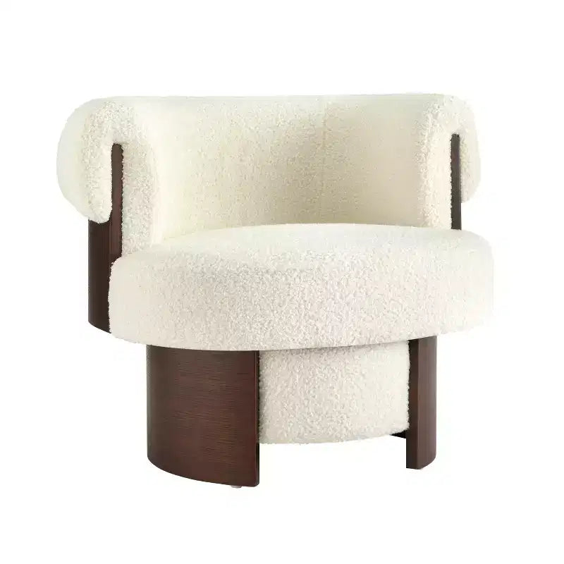 Fauteuil pivotant à 360°, fauteuil baril, fauteuil simple, fauteuil club rembourré, fauteuil de salon