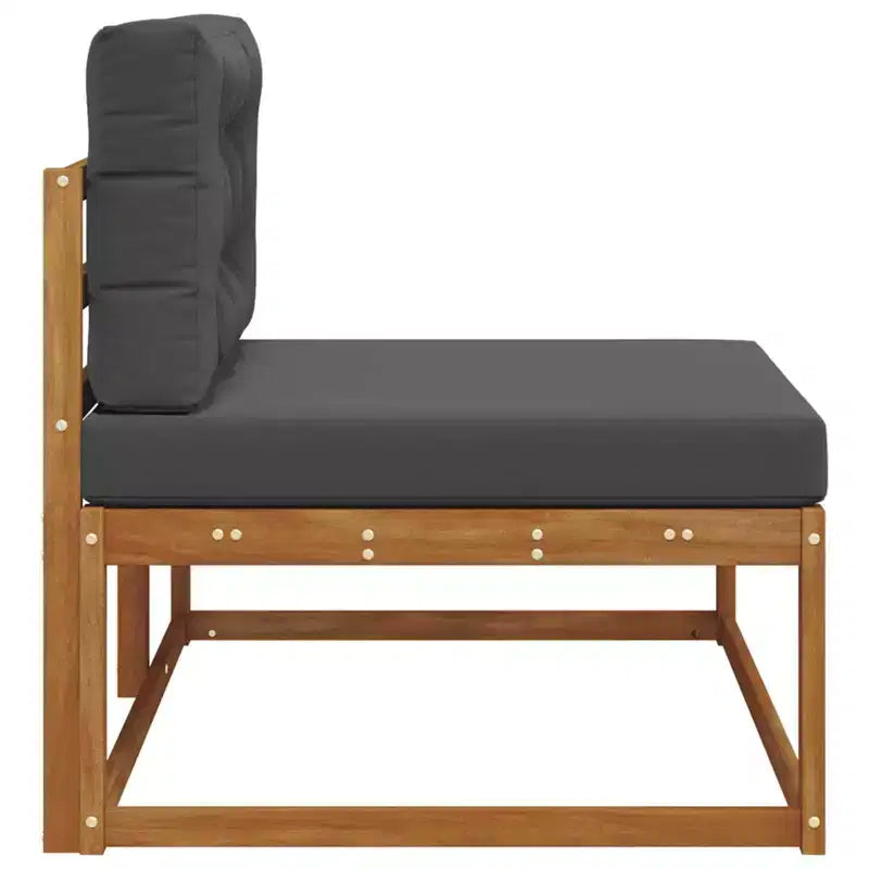 Canapé d'extérieur avec coussin naturel 45,28 x 32,68 x 28,74 po