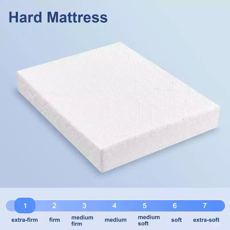 Matelas très ferme King Size 25 cm, matelas en mousse haute densité Premier en boîte, matelas de soutien pour le mal de dos, soulagement de la pression