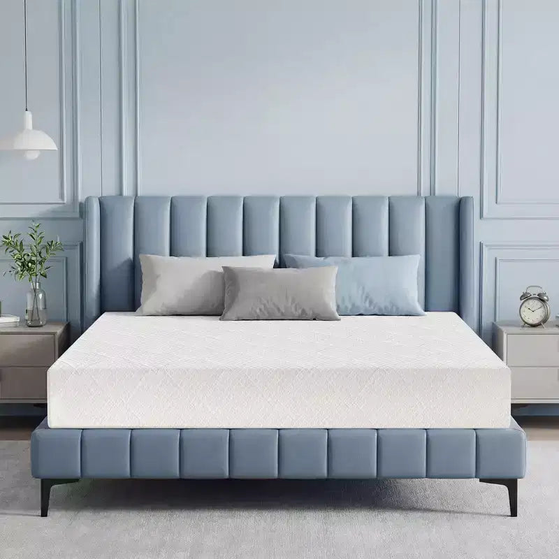 Matelas très ferme King Size 25 cm, matelas en mousse haute densité Premier en boîte, matelas de soutien pour le mal de dos, soulagement de la pression