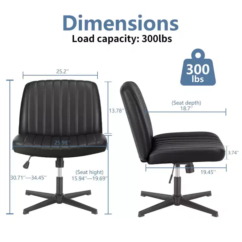 Chaise ergonomique avec assise large et coussin moelleux en éponge haute densité