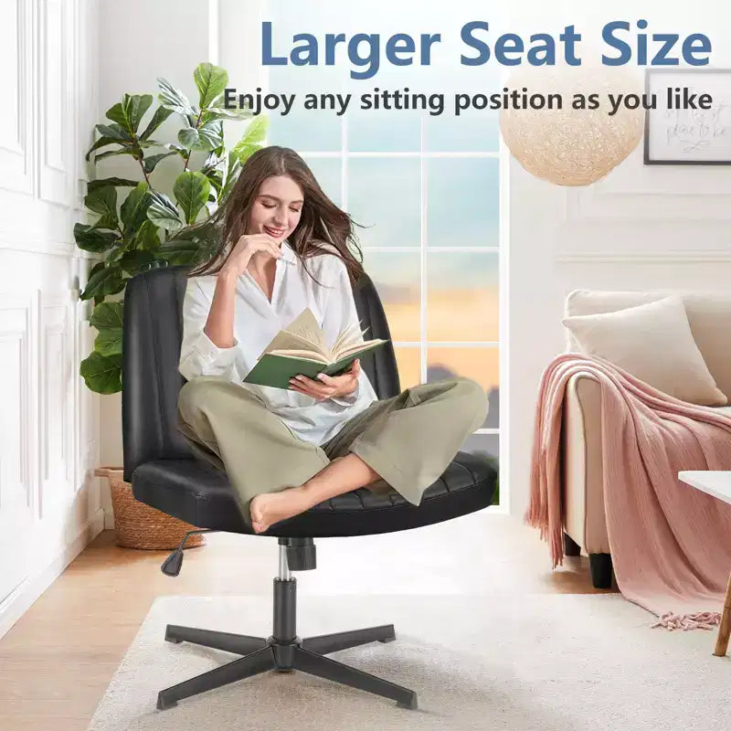Chaise ergonomique avec assise large et coussin moelleux en éponge haute densité