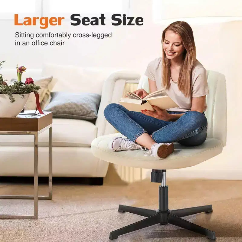 Chaise ergonomique avec assise large et coussin moelleux en éponge haute densité
